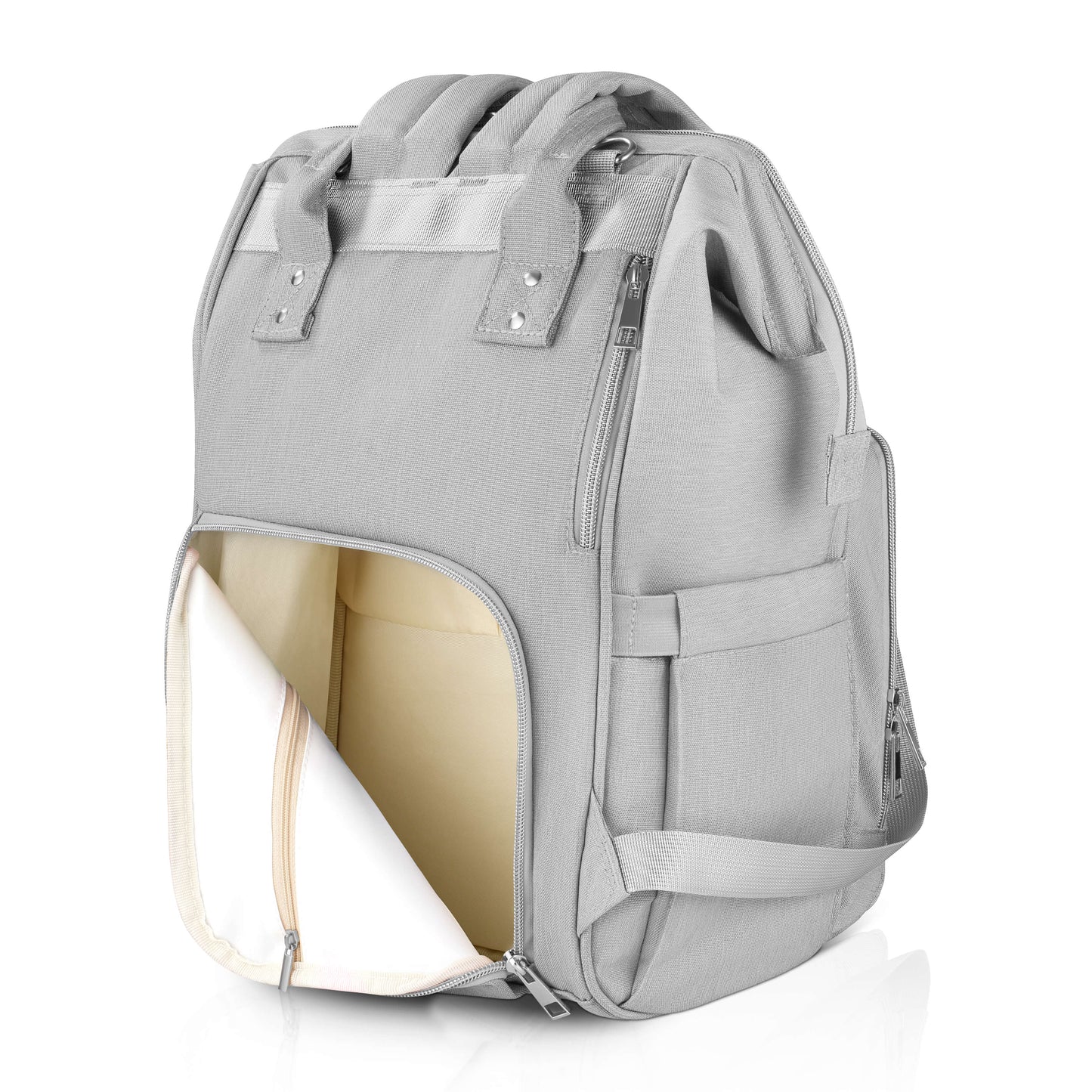 Grey Stone Diaper Bag Backpack