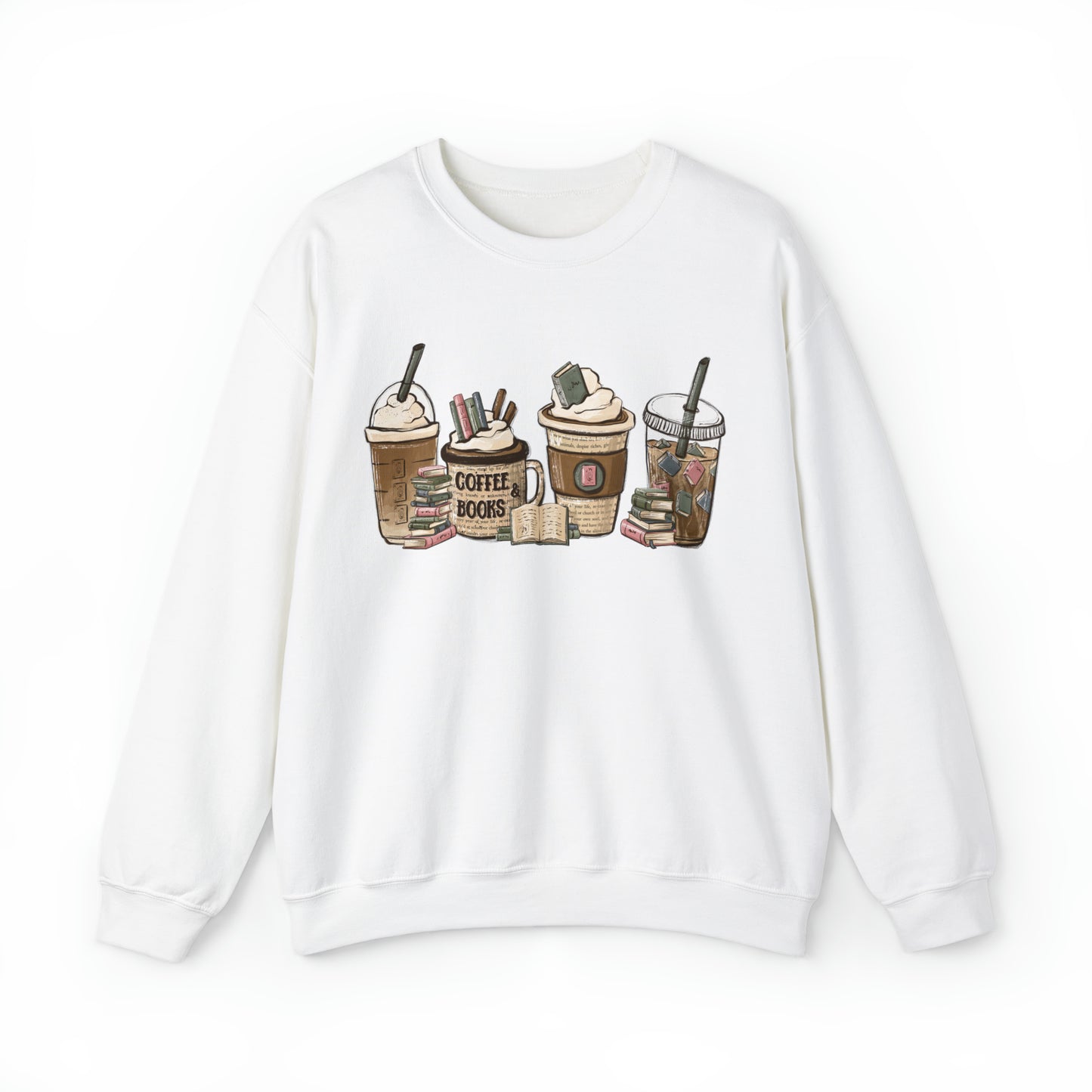 Coffee and Books Crewneck Sweatshirt